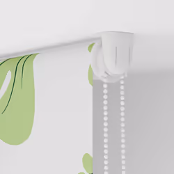 vidaXL Shower Roller Blind Fabric shower blind - green leaves, 100 x 240 cm - Additional view 9