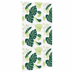 vidaXL Shower Roller Blind Fabric shower blind - green leaves, 130 x 240 cm - Additional view 2