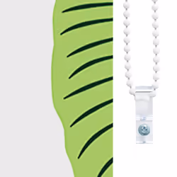 vidaXL Shower Roller Blind Fabric shower blind - green leaves, 130 x 240 cm - Additional view 7