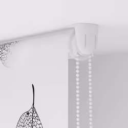 vidaXL Shower Roller Blind with Cassette Fabric - leaves, 70 x 240 cm - Additional view 9