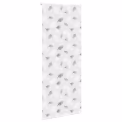 vidaXL Shower Roller Blind Fabric shower blind - leaves, 90 x 240 cm - Additional view 2