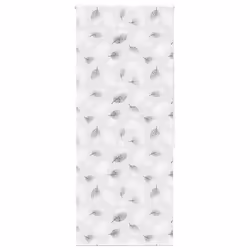 vidaXL Shower Roller Blind Fabric shower blind - leaves, 100 x 240 cm