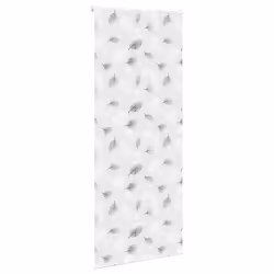 vidaXL Shower Roller Blind Fabric shower blind - leaves, 100 x 240 cm