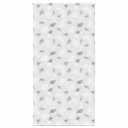 vidaXL Shower Roller Blind Fabric shower blind - leaves, 130 x 240 cm