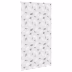 vidaXL Shower Roller Blind Fabric shower blind - leaves, 140 x 240 cm