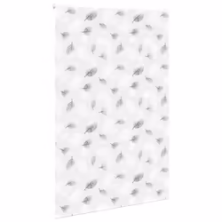vidaXL Shower Roller Blind Fabric shower blind - leaves, 150 x 240 cm - Additional view 2