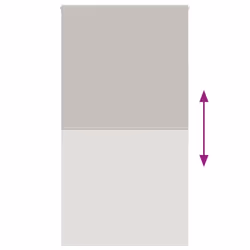vidaXL Shower Roller Blind Fabric shower blind - light grey, 120 x 240 cm - Additional view 4