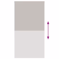 vidaXL Shower Roller Blind Fabric shower blind - light grey, 130 x 240 cm - Additional view 4