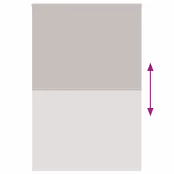 vidaXL Shower Roller Blind Fabric shower blind - light grey, 150 x 240 cm - Additional view 4