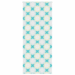 vidaXL Shower Roller Blind Fabric shower blind - ornament, 90 x 240 cm