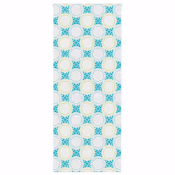 vidaXL Shower Roller Blind Fabric shower blind - ornament, 100 x 240 cm