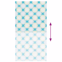 vidaXL Shower Roller Blind Fabric shower blind - ornament, 130 x 240 cm - Additional view 4