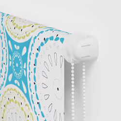 vidaXL Shower Roller Blind Fabric shower blind - ornament, 130 x 240 cm - Additional view 8