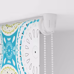 vidaXL Shower Roller Blind Fabric shower blind - ornament, 130 x 240 cm - Additional view 9