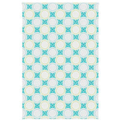 vidaXL Shower Roller Blind Fabric shower blind - ornament, 150 x 240 cm