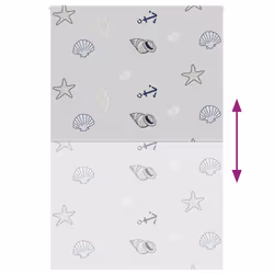 vidaXL Shower Roller Blind Fabric shower blind - sea star, 160 x 240 cm - Additional view 4