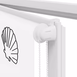 vidaXL Shower Roller Blind 70x240 cm Fabric Width 66 cm shower blind - shell fish, 70 x 240 cm - Additional view 8