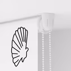 vidaXL Shower Roller Blind 70x240 cm Fabric Width 66 cm shower blind - shell fish, 70 x 240 cm - Additional view 9