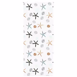 vidaXL Shower Roller Blind Fabric shower blind - shell fish, 110 x 240 cm