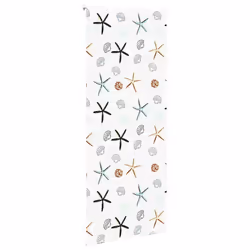 vidaXL Shower Roller Blind Fabric shower blind - shell fish, 110 x 240 cm