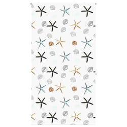 vidaXL Shower Roller Blind Fabric shower blind - shell fish, 140 x 240 cm