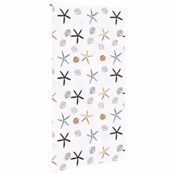 vidaXL Shower Roller Blind Fabric shower blind - shell fish, 140 x 240 cm