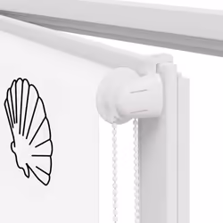 vidaXL Shower Roller Blind Fabric shower blind - shell fish, 140 x 240 cm - Additional view 8