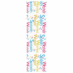 vidaXL Shower Roller Blind 70x240 cm Fabric Width 66 cm shower blind - splash, 60 x 240 cm