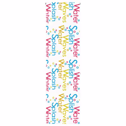 vidaXL Shower Roller Blind Fabric shower blind - splash, 80 x 240 cm