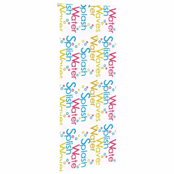 vidaXL Shower Roller Blind Fabric shower blind - splash, 90 x 240 cm