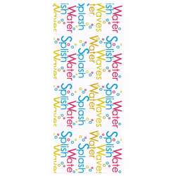 vidaXL Shower Roller Blind Fabric shower blind - splash, 100 x 240 cm