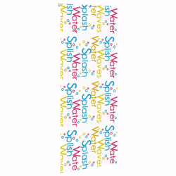 vidaXL Shower Roller Blind Fabric shower blind - splash, 100 x 240 cm