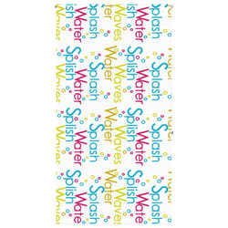 vidaXL Shower Roller Blind Fabric shower blind - splash, 120 x 240 cm