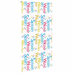 vidaXL Shower Roller Blind Fabric shower blind - splash, 120 x 240 cm - Additional view 2