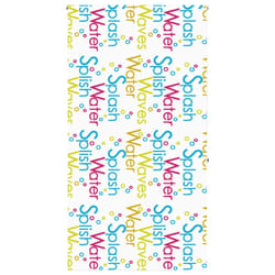 vidaXL Shower Roller Blind Fabric shower blind - splash, 130 x 240 cm