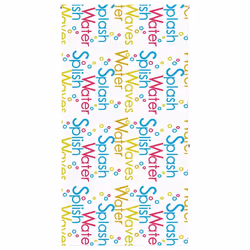 vidaXL Shower Roller Blind Fabric shower blind - splash, 140 x 240 cm