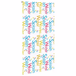vidaXL Shower Roller Blind Fabric shower blind - splash, 140 x 240 cm
