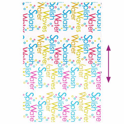 vidaXL Shower Roller Blind Fabric shower blind - splash, 150 x 240 cm - Additional view 4