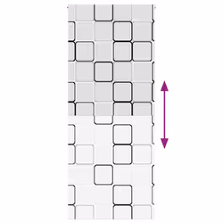 vidaXL Shower Roller Blind Fabric shower blind - square, 100 x 240 cm - Additional view 4