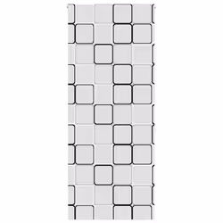 vidaXL Shower Roller Blind Fabric shower blind - square, 110 x 240 cm