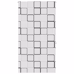 vidaXL Shower Roller Blind Fabric shower blind - square, 120 x 240 cm