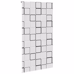 vidaXL Shower Roller Blind Fabric shower blind - square, 120 x 240 cm