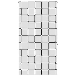 vidaXL Shower Roller Blind Fabric shower blind - square, 130 x 240 cm
