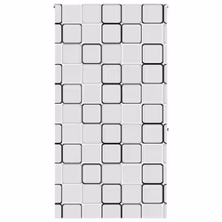 vidaXL Shower Roller Blind Fabric shower blind - square, 140 x 240 cm