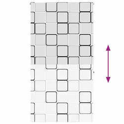 vidaXL Shower Roller Blind Fabric shower blind - square, 140 x 240 cm - Additional view 4