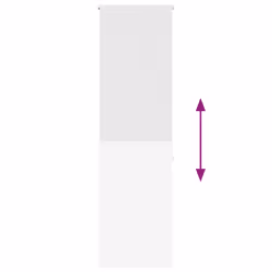 vidaXL Shower Roller Blind 70x240 cm Fabric Width 66 cm shower blind - white, 70 x 240 cm - Additional view 4