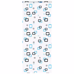 vidaXL Shower Roller Blind with Cassette 140x240 cm Fabric Width 136 cm - bubble, 110 x 240 cm