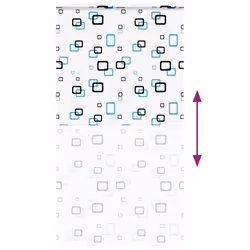 vidaXL Shower Roller Blind with Cassette 140x240 cm Fabric Width 136 cm - bubble, 120 x 240 cm - Additional view 4