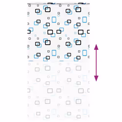 vidaXL Shower Roller Blind with Cassette 140x240 cm Fabric Width 136 cm - bubble, 130 x 240 cm - Additional view 4