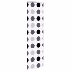 vidaXL Shower Roller Blind 70x240 cm Fabric Width 66 cm shower blind - circles, 70 x 240 cm